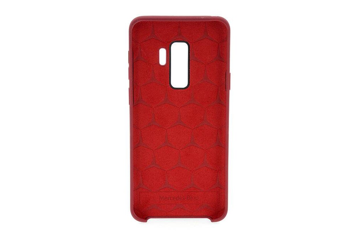Mercedes-Benz Mercedes-Benz silicon coque Liquid Silicon pour Galaxy S9 Plus - Rouge (3700740428702)