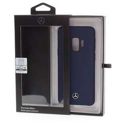 Mercedes-Benz Silikonhülle Liquid Silicon für Galaxy S9 - Navy (3700740428658)