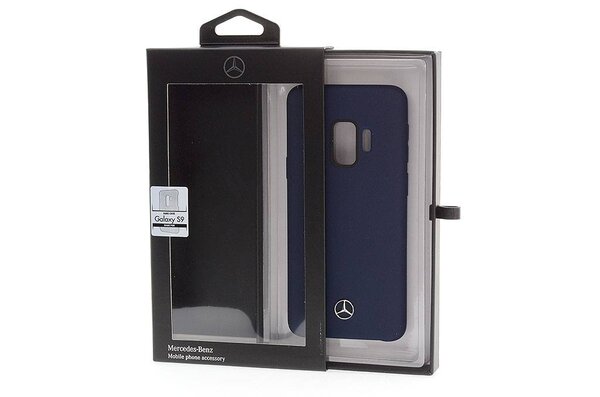 Mercedes-Benz Mercedes-Benz silicon coque Liquid Silicon pour Galaxy S9 - Navy (3700740428658)
