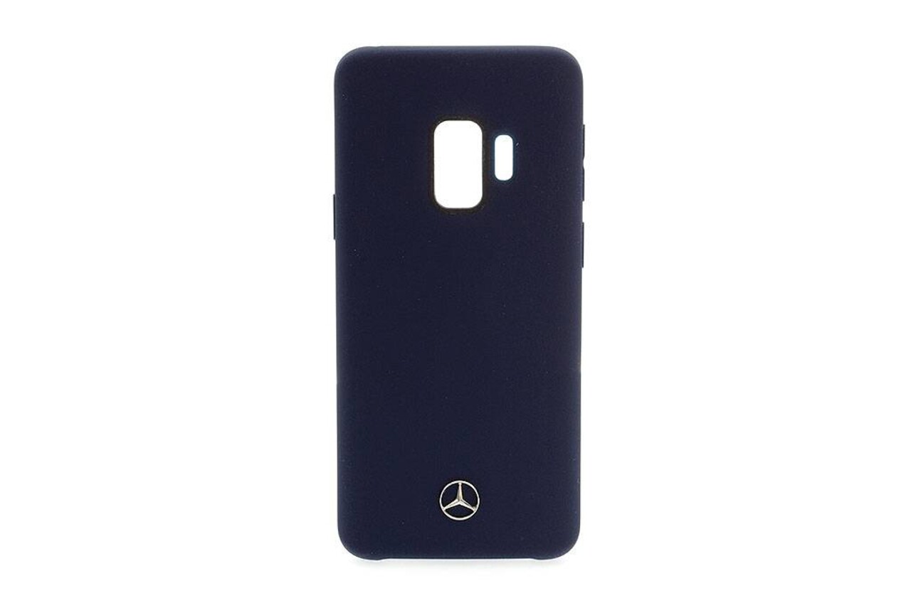 Mercedes-Benz Mercedes-Benz silicon back cover Liquid Silicon for Galaxy S9 - Navy (3700740428658)