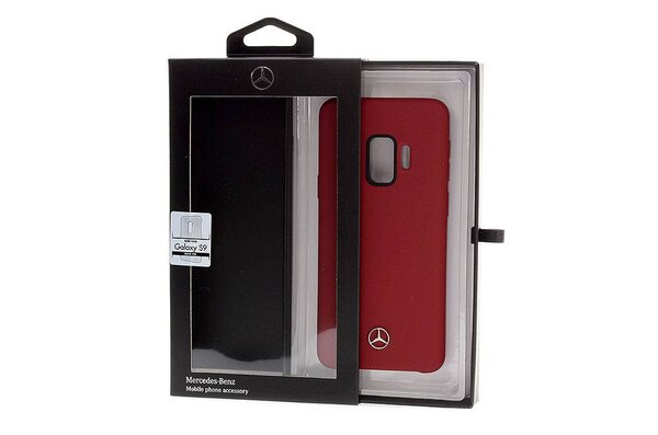 Mercedes-Benz Mercedes-Benz silicon back cover Liquid Silicon for Galaxy S9 - Red (3700740428696)