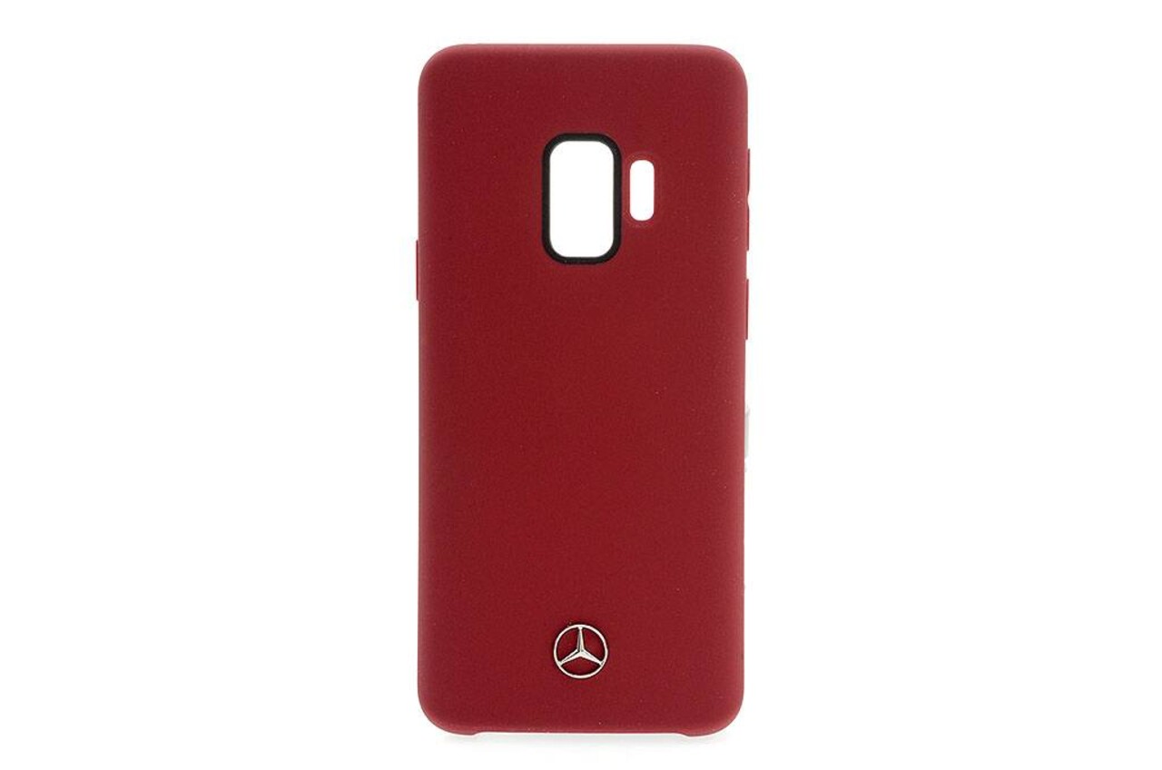 Mercedes-Benz Mercedes-Benz silicon coque Liquid Silicon pour Galaxy S9 - Rouge (3700740428696)