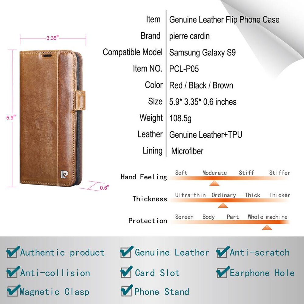 Pierre Cardin Pierre Cardin Book-Case für Galaxy S9 - Schwarz (8719273145937) Pierre Cardin Pierre Cardin Book-Case für Galaxy S9 - Schwarz (8719273145937)