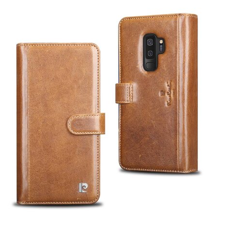 Pierre Cardin Pierre Cardin Bruin hoesje Galaxy S9 Plus - Book Case - Stijlvol - Leer - Luxe cover Pierre Cardin Pierre Cardin Bruin hoesje Galaxy S9 Plus - Book Case - Stijlvol - Leer - Luxe cover