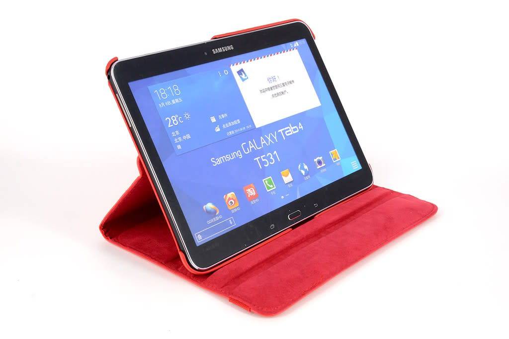 Samsung Rood Book Case Tablet voor Galaxy Tab 3 10.0, foto 4 van 5