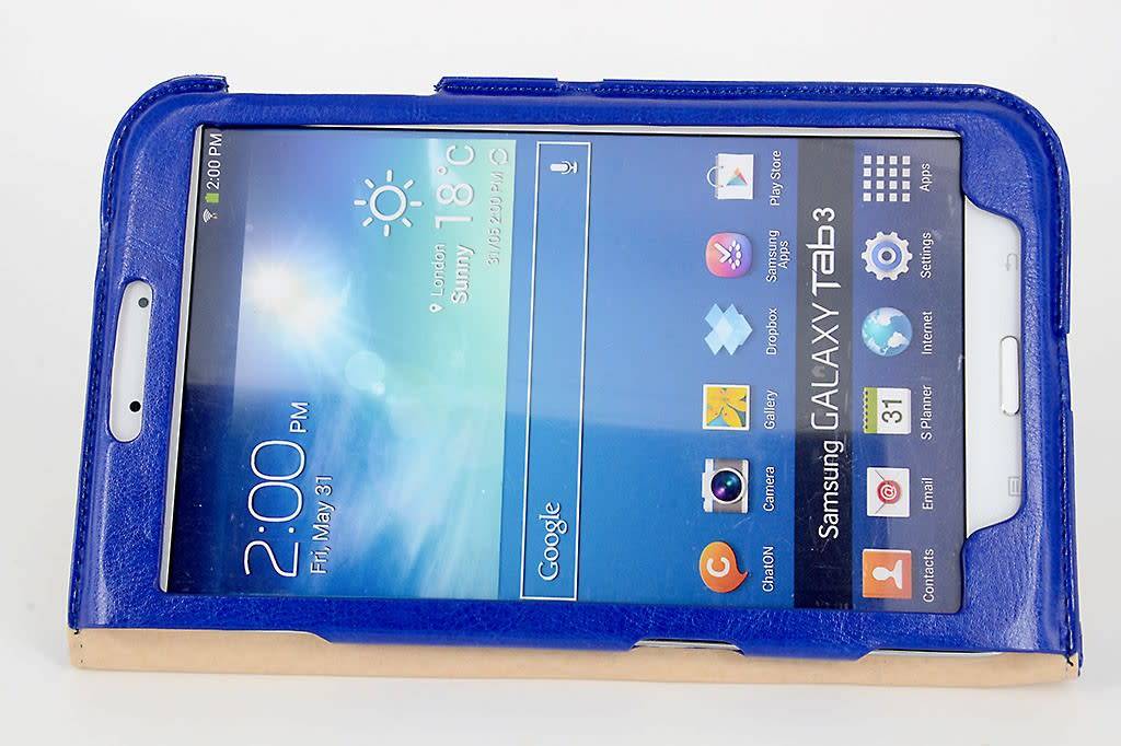 Samsung Blauw Book Case Tablet voor Galaxy Tab 3 8.0, foto 3 van 5