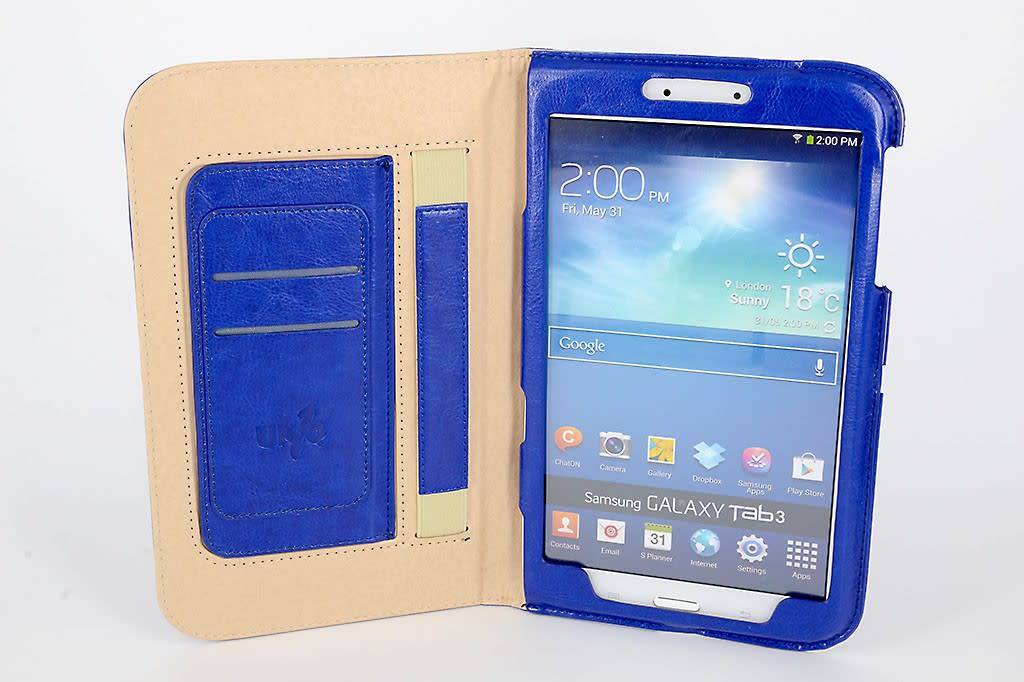 Samsung Blauw Book Case Tablet voor Galaxy Tab 3 8.0, foto 4 van 5