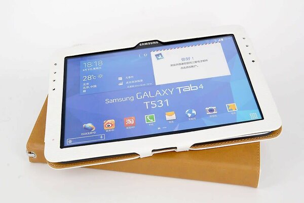 Samsung Wit Book Case Tablet voor Galaxy Tab 2 10.1 Samsung Wit Book Case Tablet voor Galaxy Tab 2 10.1