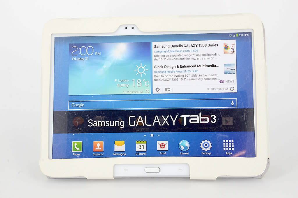 Samsung Wit Book Case Tablet voor Galaxy Tab 3 10.1, foto 2 van 4