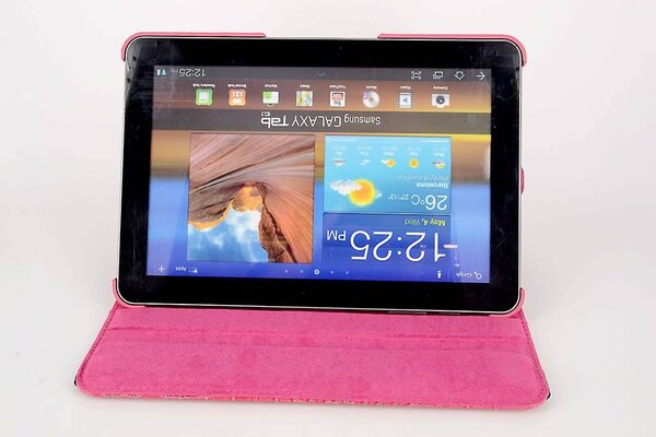 Samsung Roze Book Case Tablet voor Galaxy Tab 2 10.1 Samsung Roze Book Case Tablet voor Galaxy Tab 2 10.1