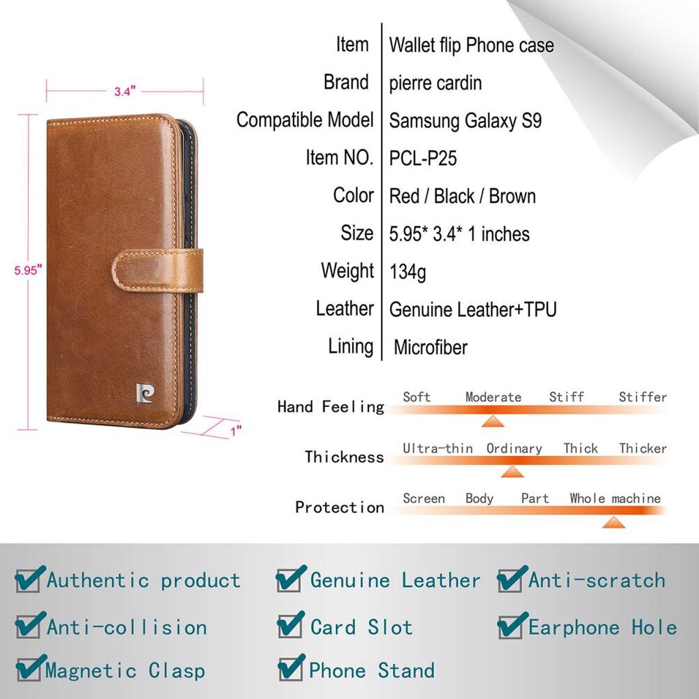 Pierre Cardin Pierre Cardin Zwart hoesje Galaxy S9 - Book Case - Stijlvol - Leer - Luxe cover Pierre Cardin Pierre Cardin Zwart hoesje Galaxy S9 - Book Case - Stijlvol - Leer - Luxe cover