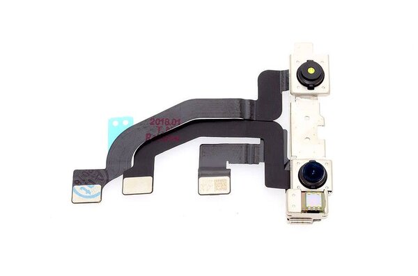 Front/Smal cam voor iPhone X - Zwart (8719273266243)