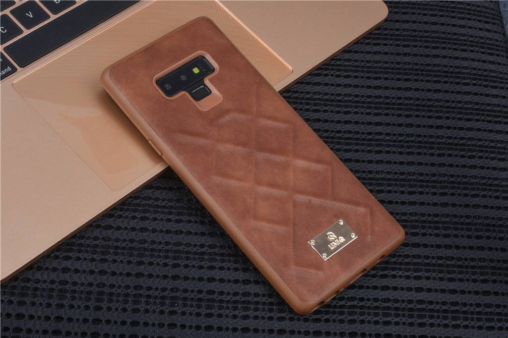 UNIQ Accessory UNIQ Accessory Galaxy Note 9 Hard Case Back cover Kunstleer - Bruin, foto 4 van 5