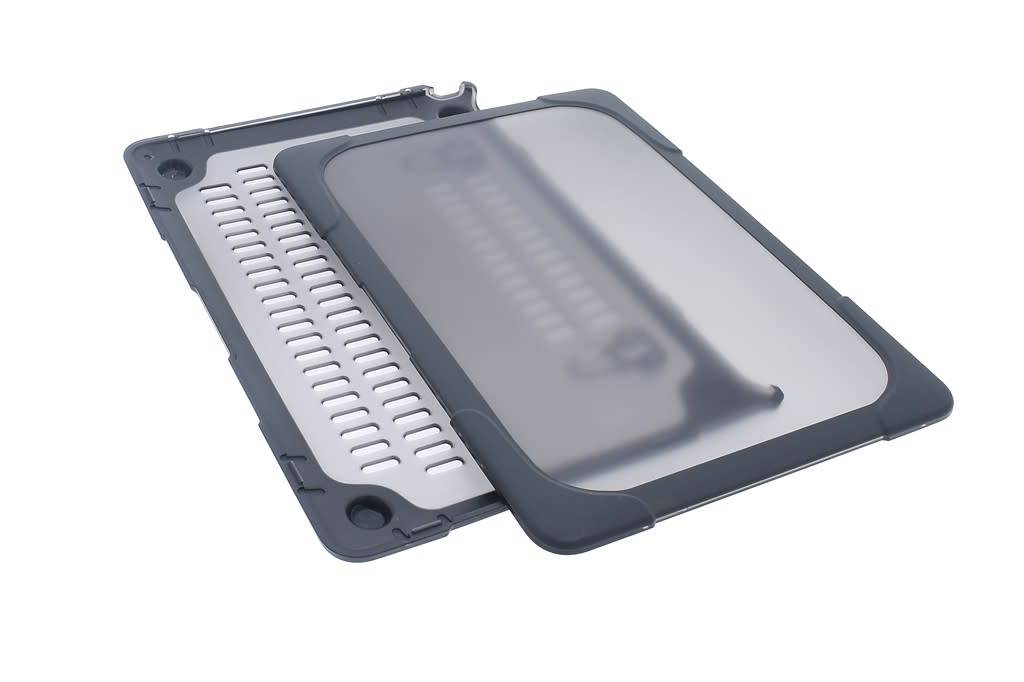 Hardcase laptop voor Macbook 12" Retina - Grijs (8719273272572)