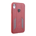 UNIQ Accessory UNIQ Accessory iPhone XR Kunstleer Hard Case Back cover - Rood