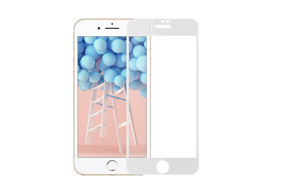 Screenprotector voor Apple iPhone 7-8 Plus - Wit