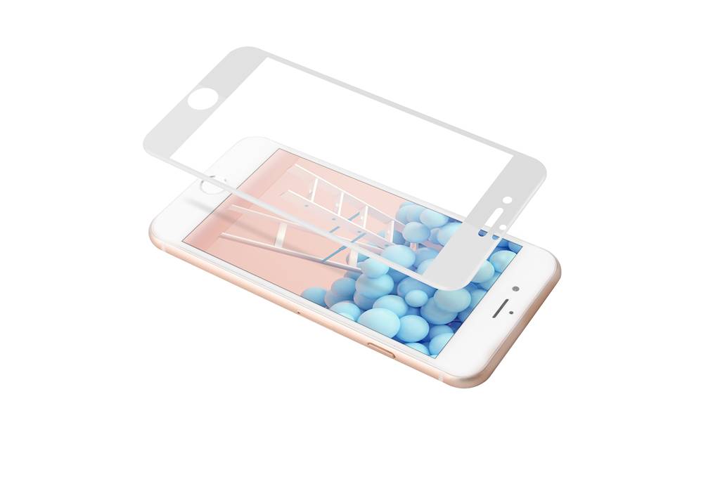 Screenprotector voor Apple iPhone 7-8 Plus - Wit, foto 3 van 6