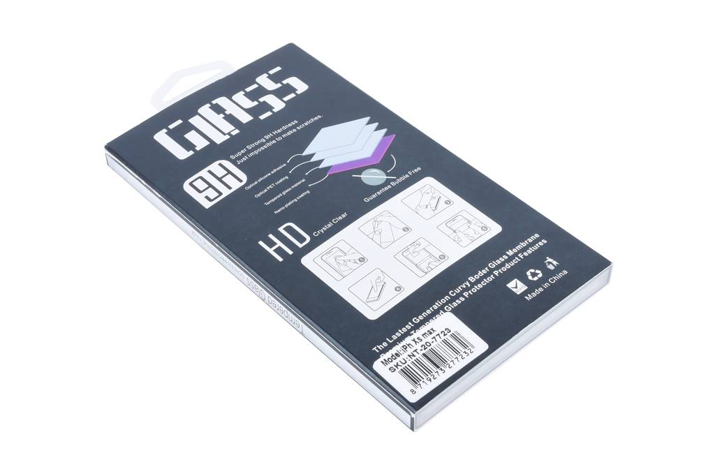 Screenprotector voor Apple iPhone Xs Max & iPhone 11 Pro Max - Zwart, foto 2 van 4