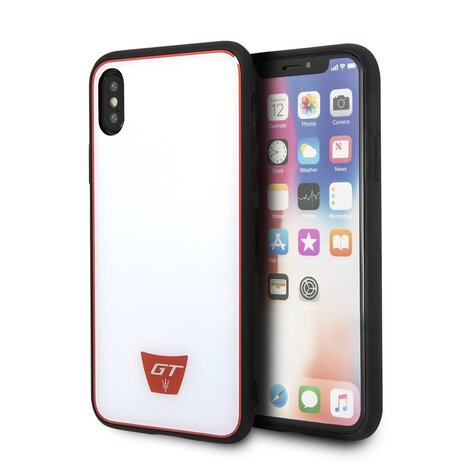 Maserati silicon back cover for Iphone X - White (3700740424209)