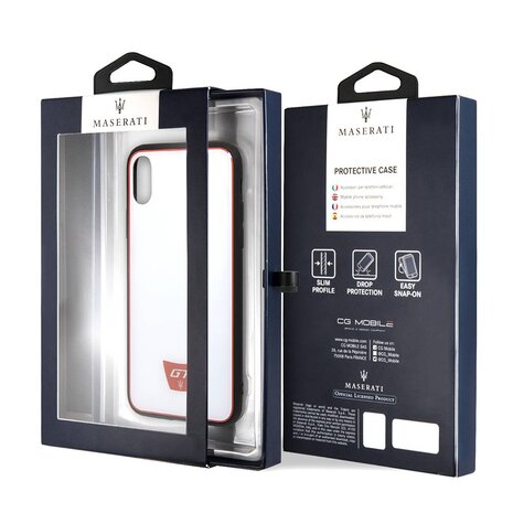 Maserati silicon coque pour Iphone X - Blanc (3700740424209)