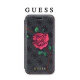 Guess Guess Grijs hoesje iPhone X-Xs - Book Case - Modieus - Met pashouder Guess Guess Grijs hoesje iPhone X-Xs - Book Case - Modieus - Met pashouder