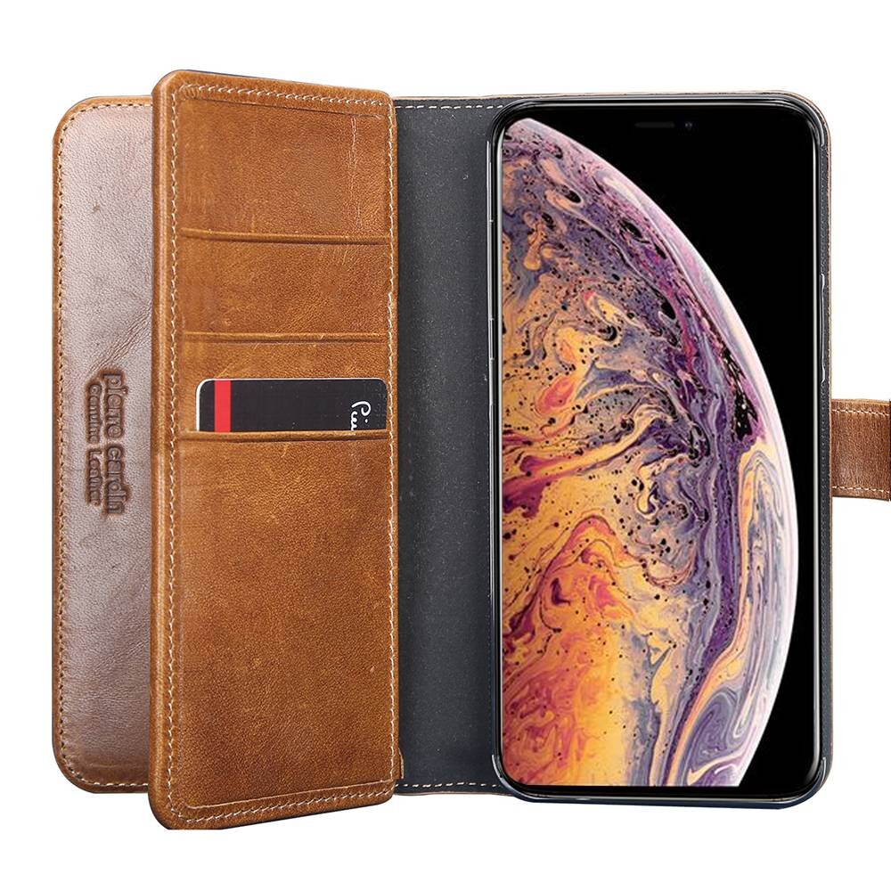 Pierre Cardin Pierre Cardin Book-Case für iPhone Xs Max - Braun (8719273277928) Pierre Cardin Pierre Cardin Book-Case für iPhone Xs Max - Braun (8719273277928)