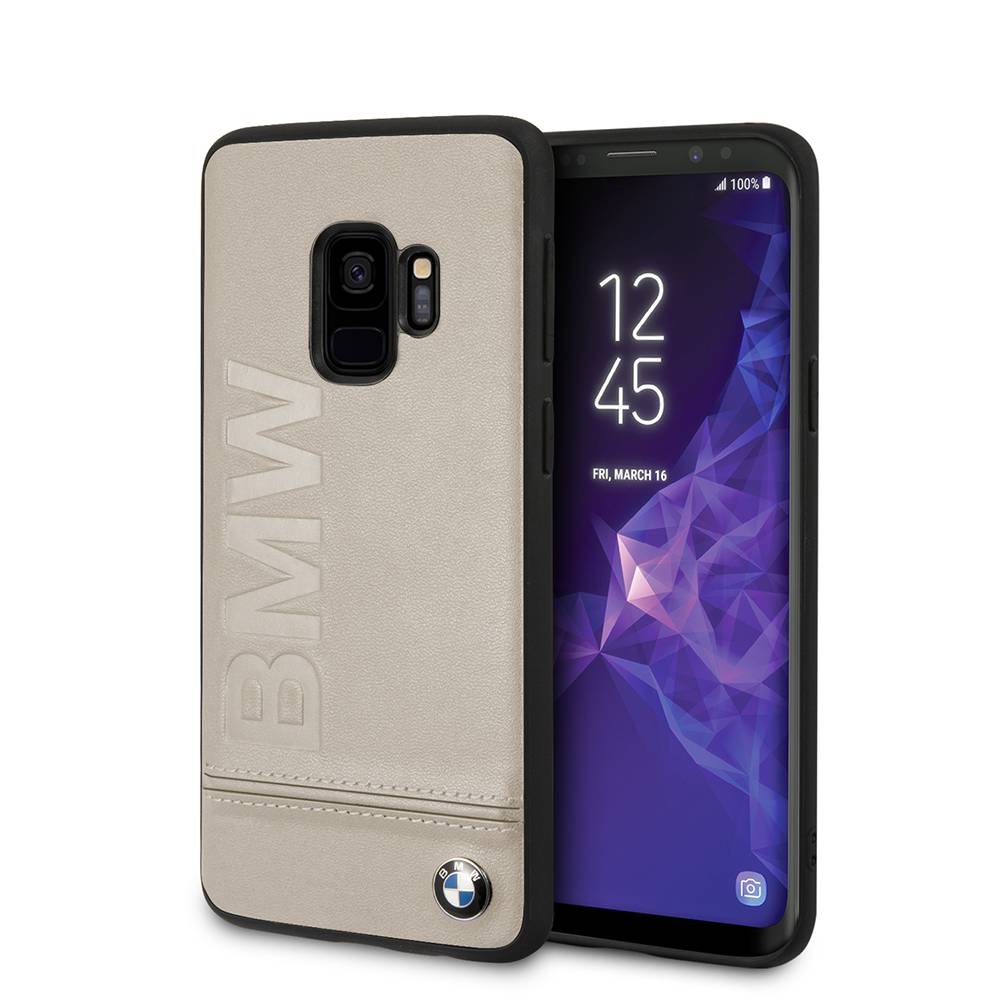 BMW BMW Backcover voor de Samsung Galaxy S9 - Taupe