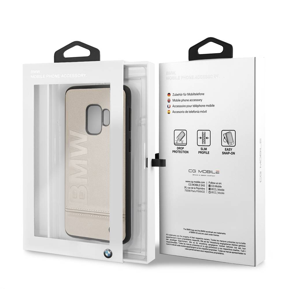 BMW BMW Backcover voor de Samsung Galaxy S9 - Taupe, foto 5 van 5