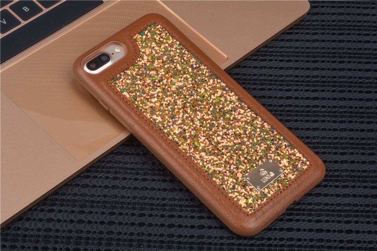 UNIQ Accessory UNIQ Accessory iPhone 7-8 Plus Hard Case Backcover glitter - Bruin UNIQ Accessory UNIQ Accessory iPhone 7-8 Plus Hard Case Backcover glitter - Bruin