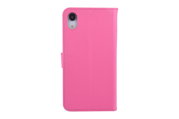 Roze hoesje voor de iPhone XR - Book Case - Pasjeshouder - Magneetsluiting Roze hoesje voor de iPhone XR - Book Case - Pasjeshouder - Magneetsluiting