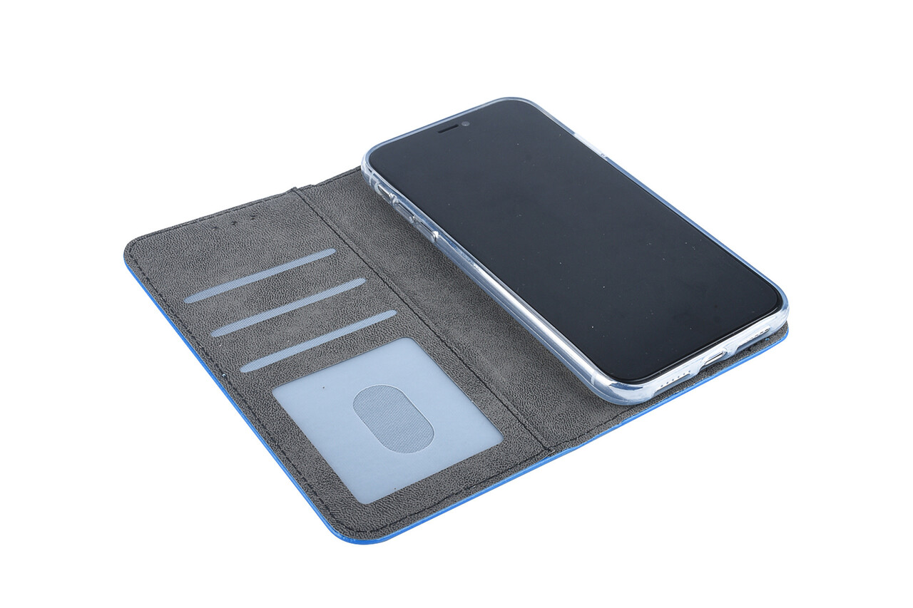 Apple iPhone XR Kartenhalter Blau Book-Case hul -Magnetverschluss - Kunststof;TPU Apple iPhone XR Kartenhalter Blau Book-Case hul -Magnetverschluss - Kunststof;TPU