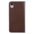 Bruin hoesje iPhone XR - Book Case - Pasjeshouder - Magneetsluiting