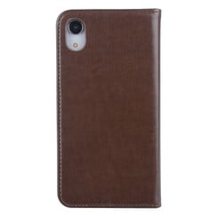 Apple iPhone XR Kartenhalter Braun Book-Case hul -Magnetverschluss - Kunststof;TPU