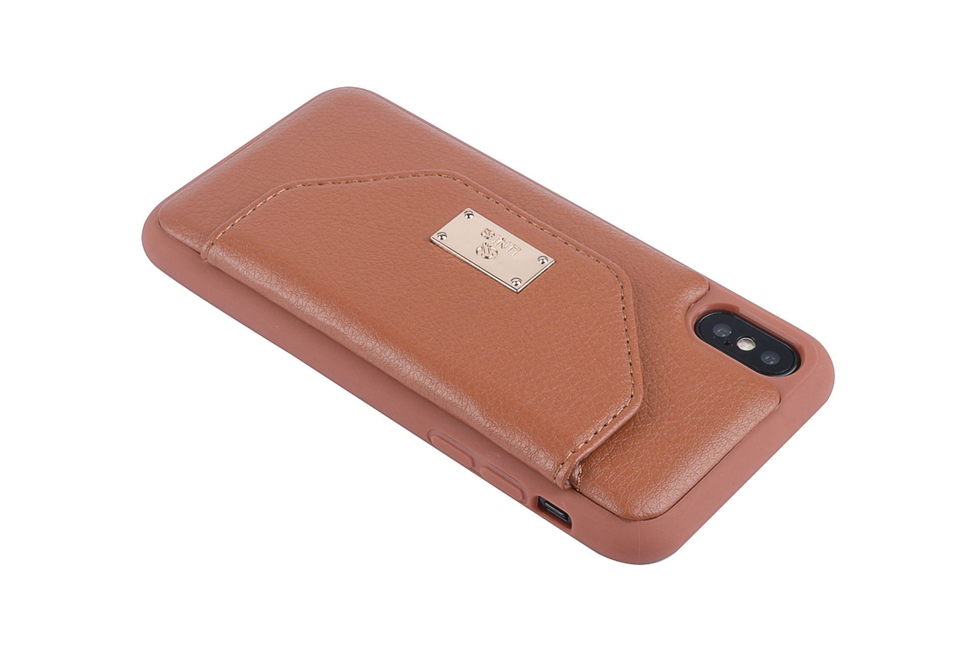 Backcover voor iPhone X-Xs - Bruin (8719273285503), foto 4 van 6