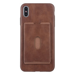 Backcover für iPhone X-Xs Max - Braun