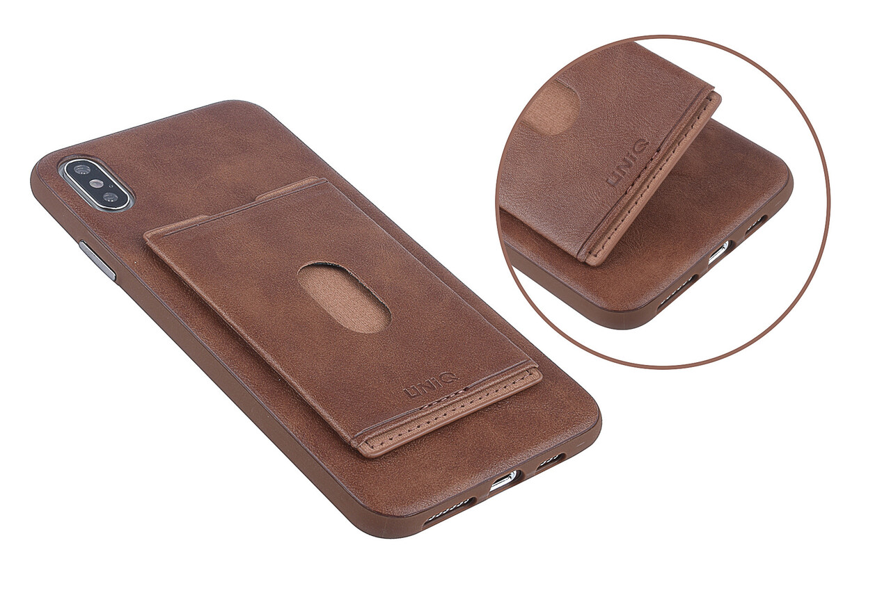 UNIQ Accessory Coque pour iPhone X-Xs Max - Marron (8719273283851) UNIQ Accessory Coque pour iPhone X-Xs Max - Marron (8719273283851)