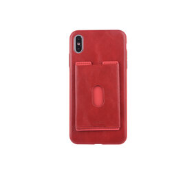 UNIQ Accessory UNIQ Accessory iPhone X-Xs Max Kunstleer Backcover hoesje met portemonnee - Rood UNIQ Accessory UNIQ Accessory iPhone X-Xs Max Kunstleer Backcover hoesje met portemonnee - Rood