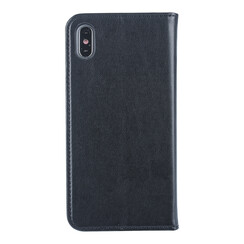 Apple iPhone Xs Max Kartenhalter Schwarz Book-Case hul -Magnetverschluss - Kunststof;TPU