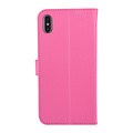 Roze hoesje iPhone Xs Max Book Case - Pasjeshouder - Magneetsluiting