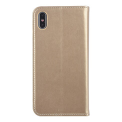 Goud hoesje iPhone Xs Max Book Case - Pasjeshouder - Magneetsluiting