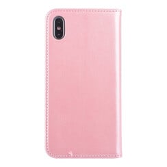 Apple iPhone Xs Max Kartenhalter Pink Book-Case hul -Magnetverschluss - Kunststof;TPU