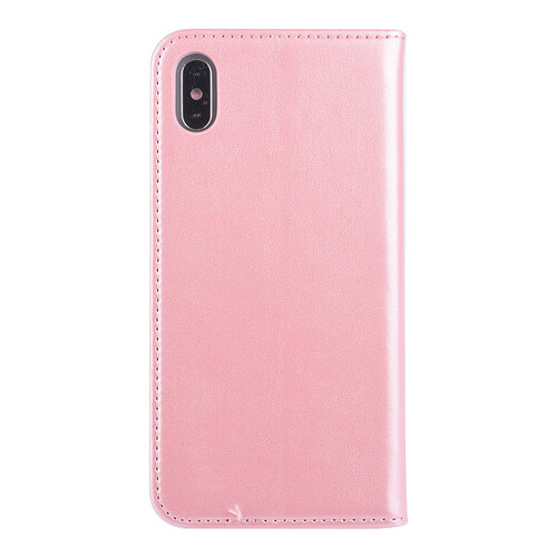 Roze hoesje voor iPhone Xs Max Book Case - Pasjeshouder - Magneetsluiting