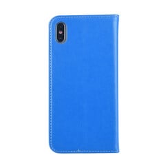 Apple iPhone Xs Max Kartenhalter Blau Book-Case hul -Magnetverschluss - Kunststof;TPU