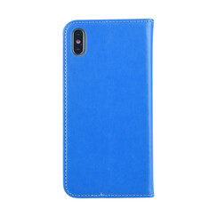 Blauw hoesje iPhone Xs Max Book Case - Pasjeshouder - Magneetsluiting