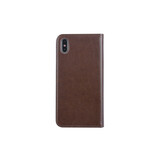Apple iPhone Xs Max Titulaire de la carte Marron Book type housse - Fermeture magnétique Apple iPhone Xs Max Titulaire de la carte Marron Book type housse - Fermeture magnétique