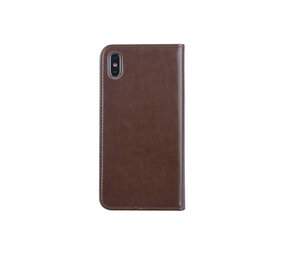 Bruin hoesje iPhone Xs Max Book Case - Pasjeshouder - Magneetsluiting Bruin hoesje iPhone Xs Max Book Case - Pasjeshouder - Magneetsluiting