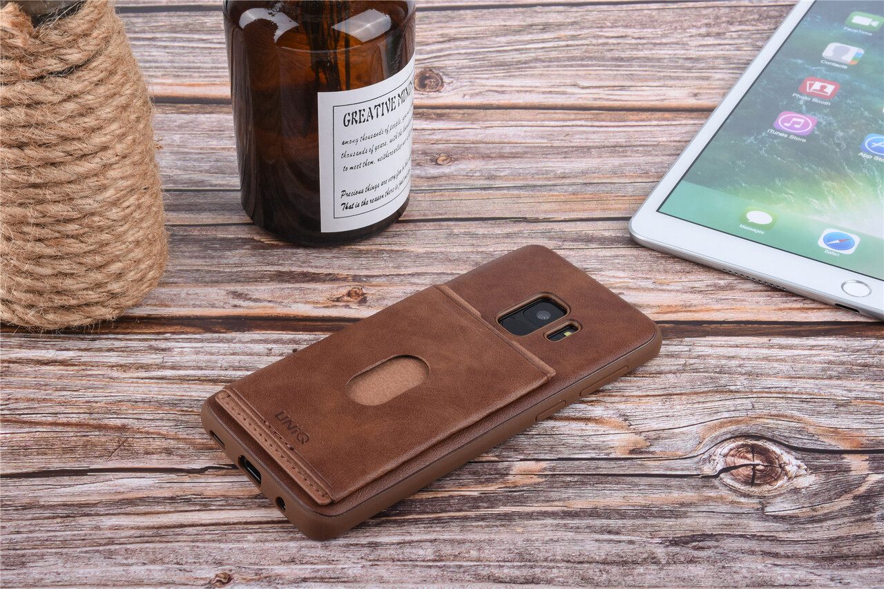 UNIQ Accessory Backcover voor Galaxy S9 - Bruin UNIQ Accessory Backcover voor Galaxy S9 - Bruin