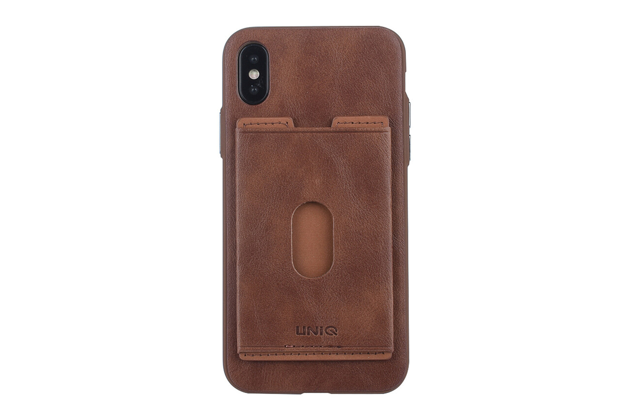 UNIQ Accessory Backcover voor iPhone X-Xs - Bruin (8719273283790) UNIQ Accessory Backcover voor iPhone X-Xs - Bruin (8719273283790)