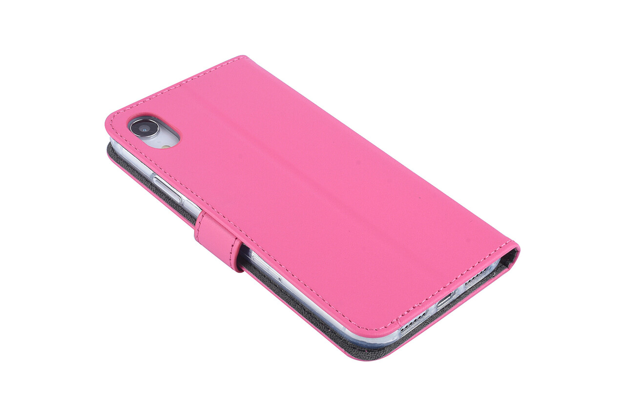 Roze hoesje voor de iPhone XR - Book Case - Pasjeshouder - Magneetsluiting Roze hoesje voor de iPhone XR - Book Case - Pasjeshouder - Magneetsluiting