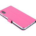 Roze hoesje iPhone Xs Max Book Case - Pasjeshouder - Magneetsluiting